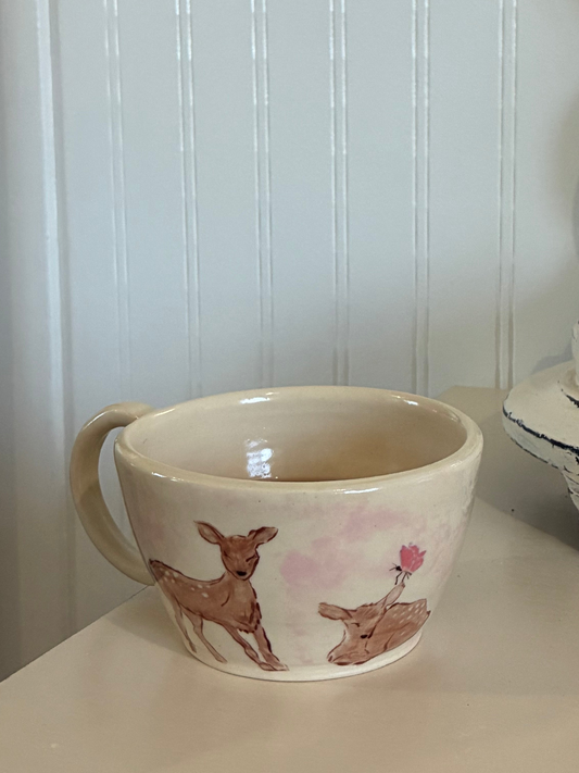 Blushing fawn mug